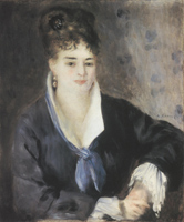 Портрет дамы в черном. Холст, масло. 63х53 см. 1876