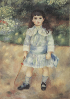 Портрет ребенка с кнутиком. Холст, масло.105-75 см. 1885