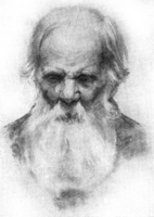 2. Голова старика. Учебный рисунок углем 2. Голова старика. Учебный рисунок углем